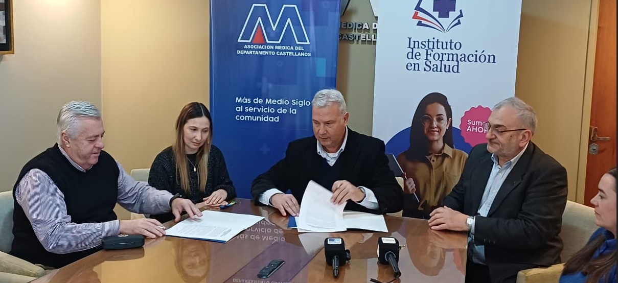 El Instituto de Formación en Salud y el senador Calvo firmaron un acuerdo para capacitación